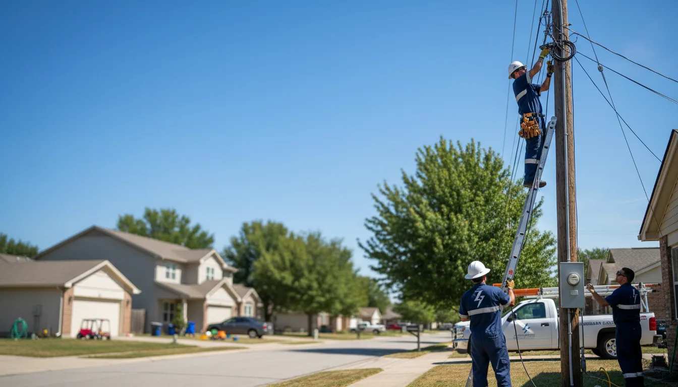 Residential electrician providing installation services in Foreston, MN
